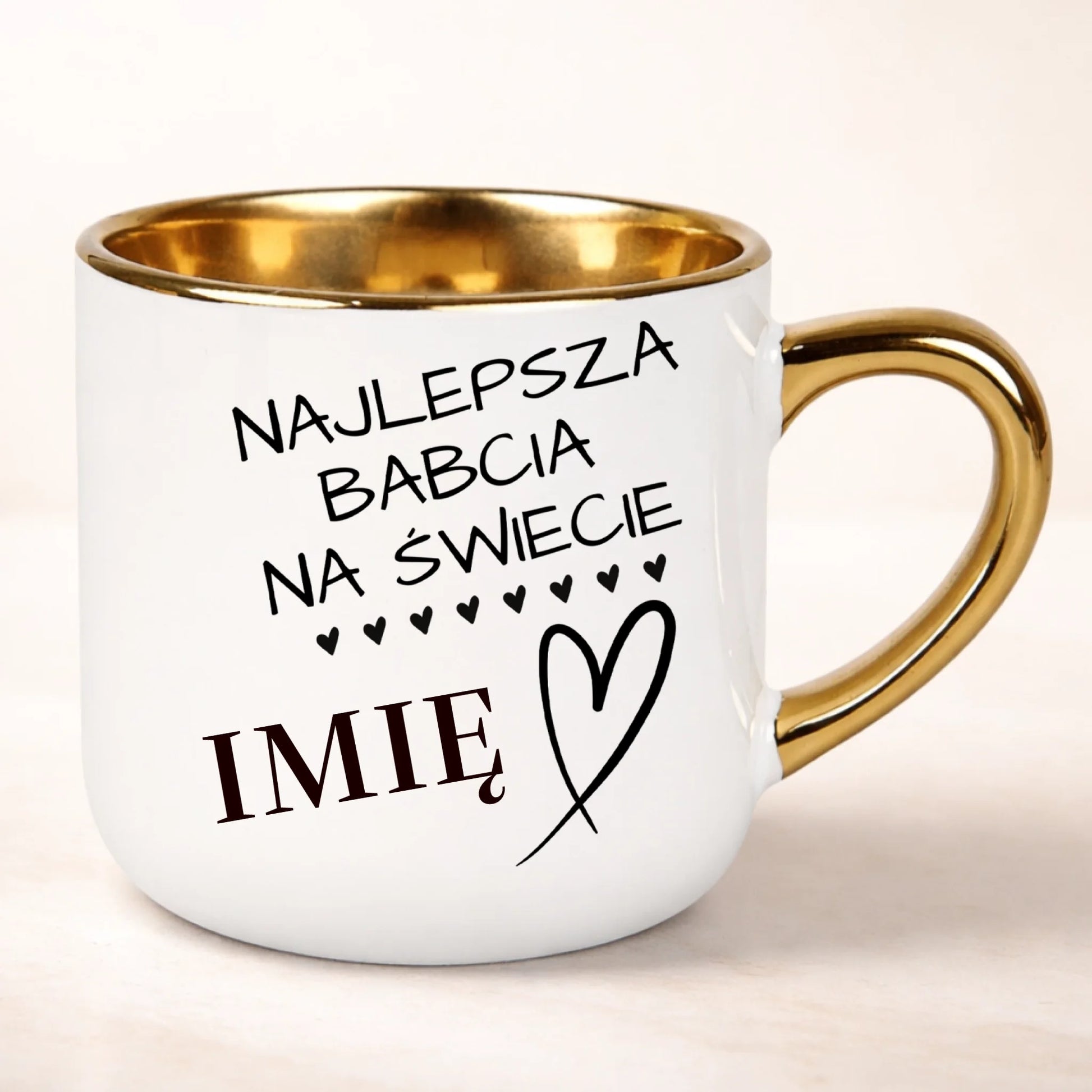 kubek personalizowany z nadrukiem 400ml biały