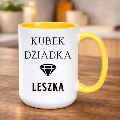 Kubek imienny dziadka z nadrukiem prezent na urodziny imieniny na Dzień Dziadka