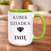 kubek z własnym nadrukiem 440ml personalizowane prezenty pl zielony