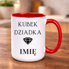 kubek z własnym nadrukiem 440ml personalizowane prezenty pl czerwony