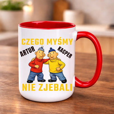 Kubek do pracy imienny śmieszny z nadrukiem dla kolegi