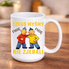 kubek z własnym nadrukiem 440ml personalizowane prezenty pl bialy