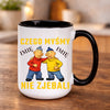 kubek z własnym nadrukiem 440ml personalizowane prezenty pl czarny