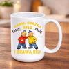 kubek z własnym nadrukiem 440ml personalizowane prezenty pl bialy