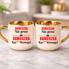 kubek z własnym nadrukiem 400ml personalizowane prezenty pl kremowy