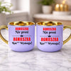 kubek z własnym nadrukiem 400ml personalizowane prezenty pl fioletowy