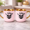 kubek z własnym nadrukiem 400ml personalizowane prezenty pl różowy
