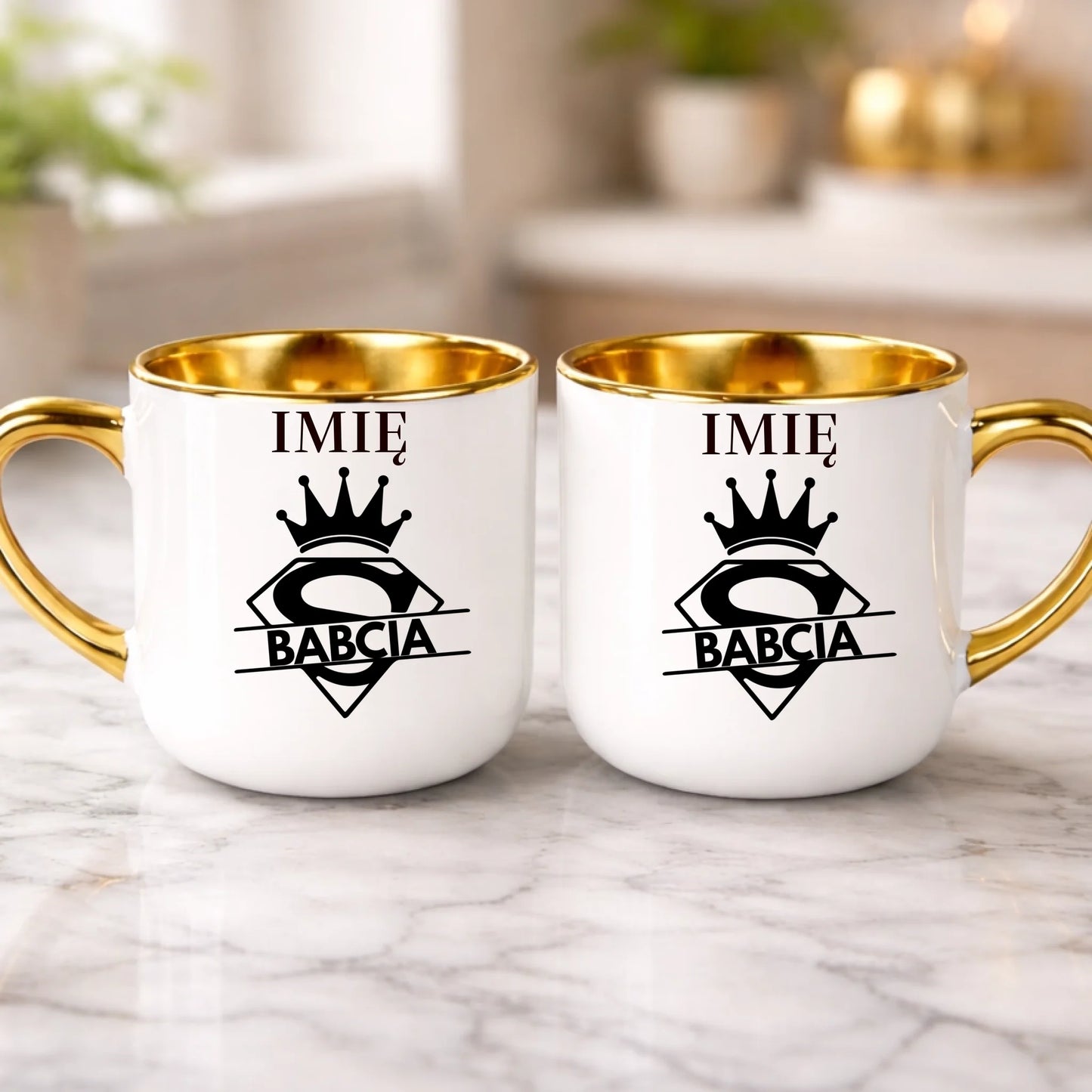 kubek z własnym nadrukiem 400ml personalizowane prezenty pl biale