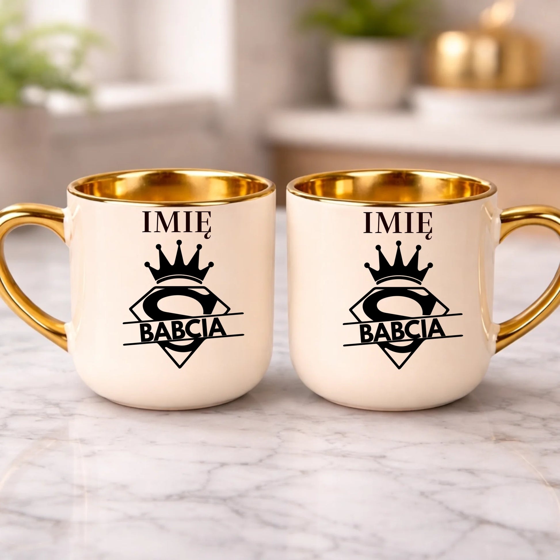 kubek z własnym nadrukiem 400ml personalizowane prezenty pl kremowy