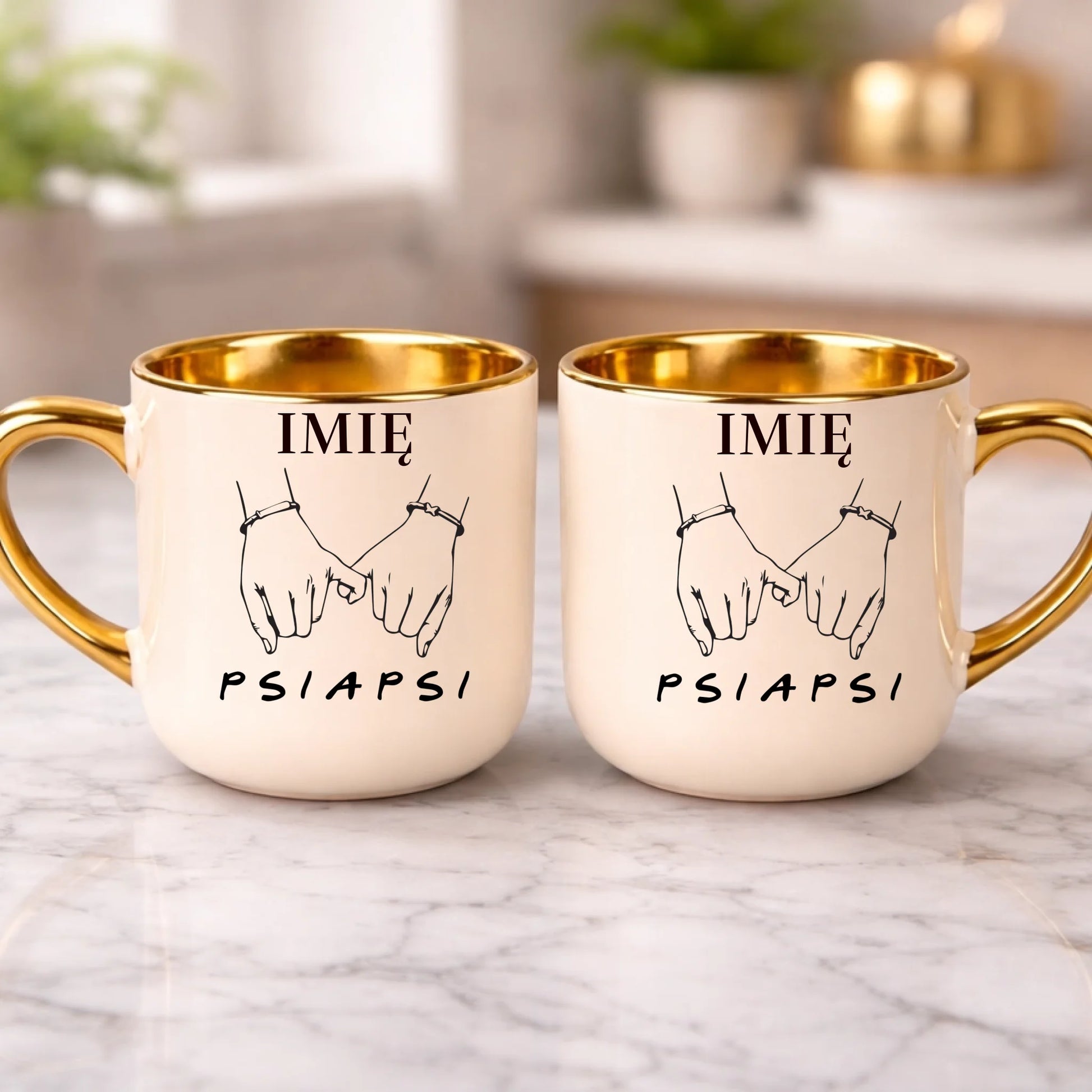 kubek z własnym nadrukiem 400ml personalizowane prezenty pl kremowy