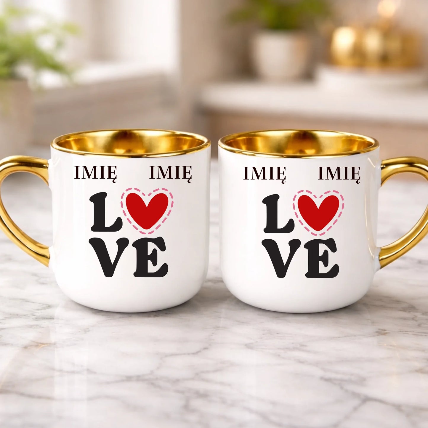 kubek z własnym nadrukiem 400ml personalizowane prezenty pl biale