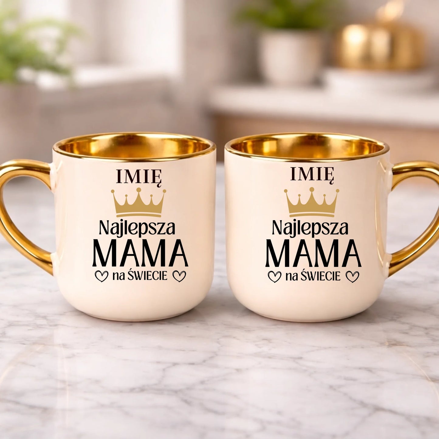 kubek z własnym nadrukiem 400ml personalizowane prezenty pl kremowy