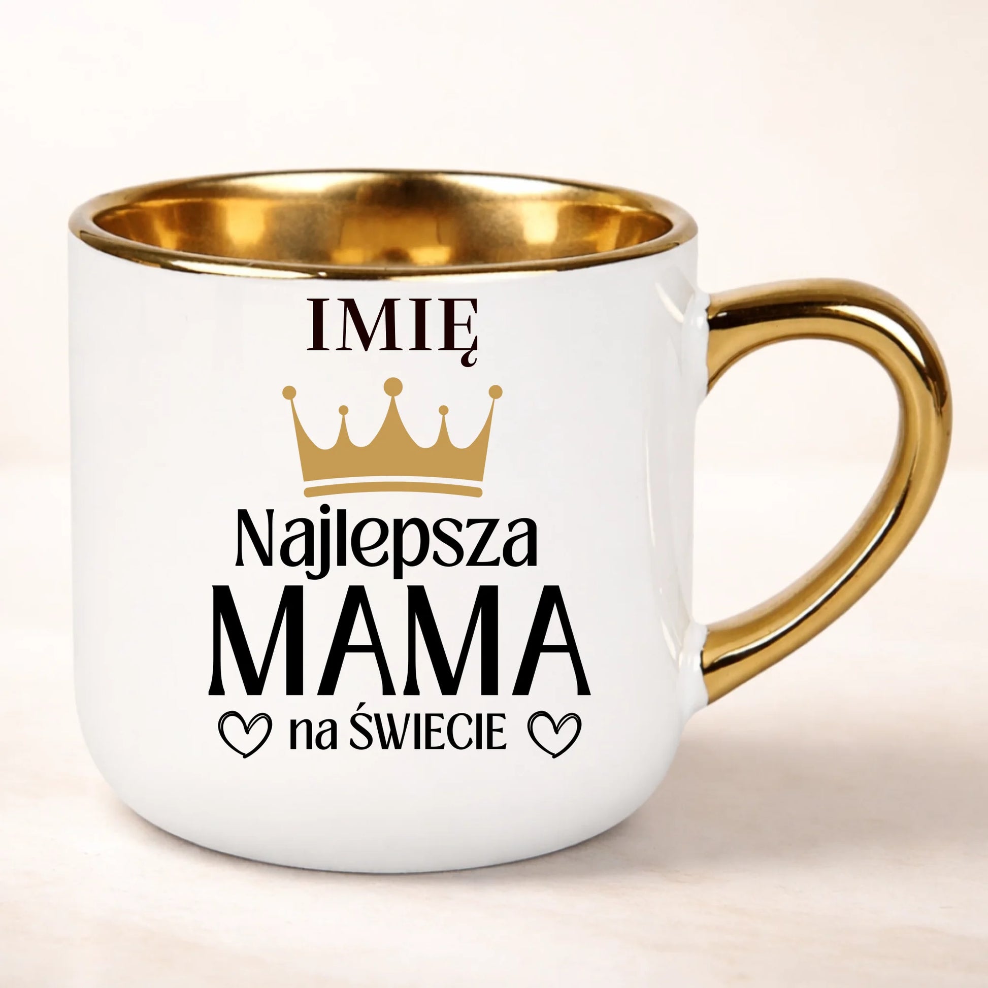 kubek personalizowany z nadrukiem 400ml biały