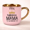 kubek personalizowany z nadrukiem 400ml rozowy
