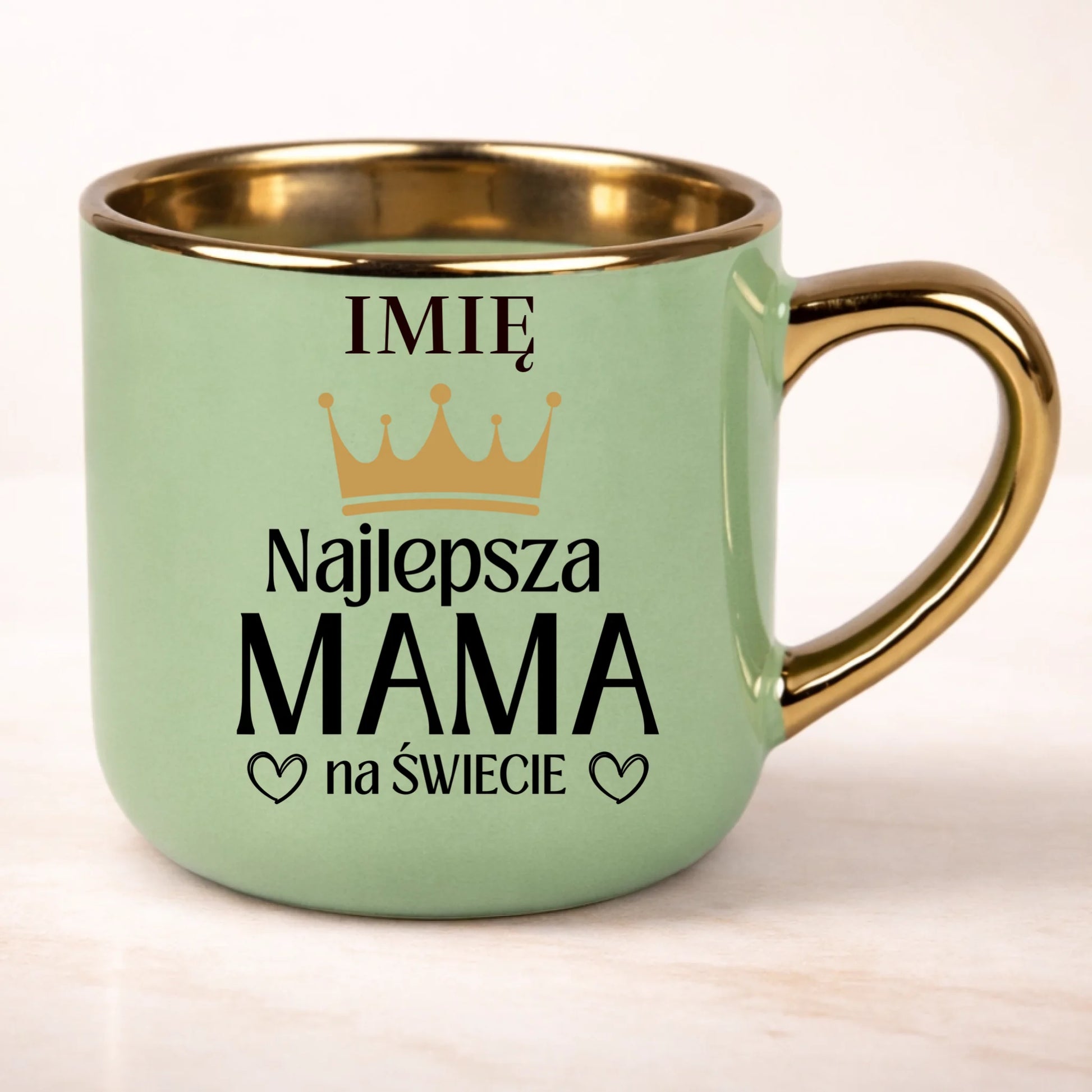 kubek personalizowany z nadrukiem 400ml zielony