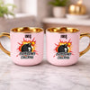 kubek z własnym nadrukiem 400ml personalizowane prezenty pl różowy