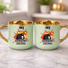 kubek z własnym nadrukiem 400ml personalizowane prezenty pl zielony