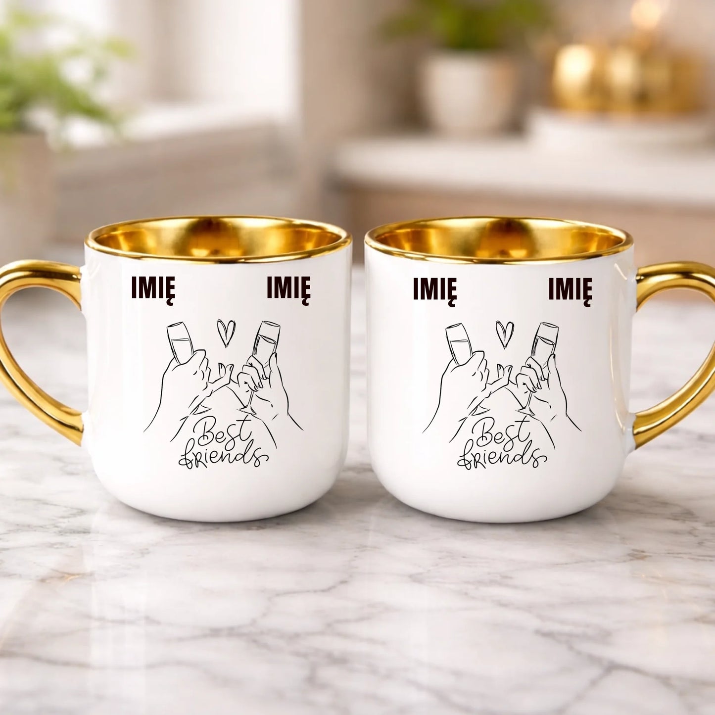 kubek z własnym nadrukiem 400ml personalizowane prezenty pl biale