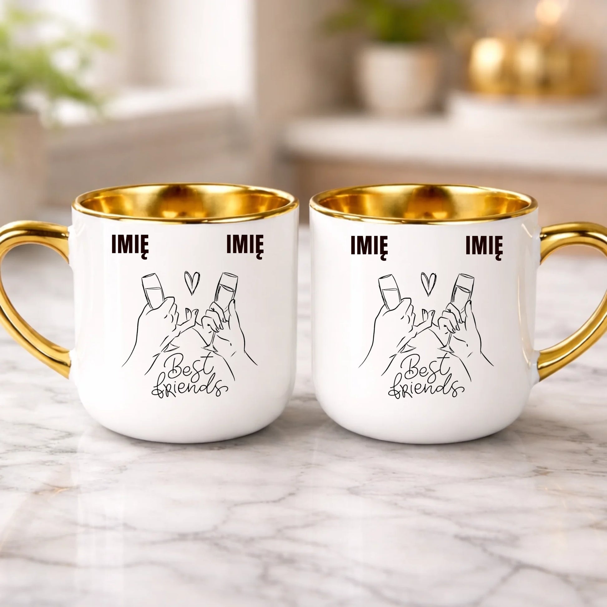 kubek z własnym nadrukiem 400ml personalizowane prezenty pl biale