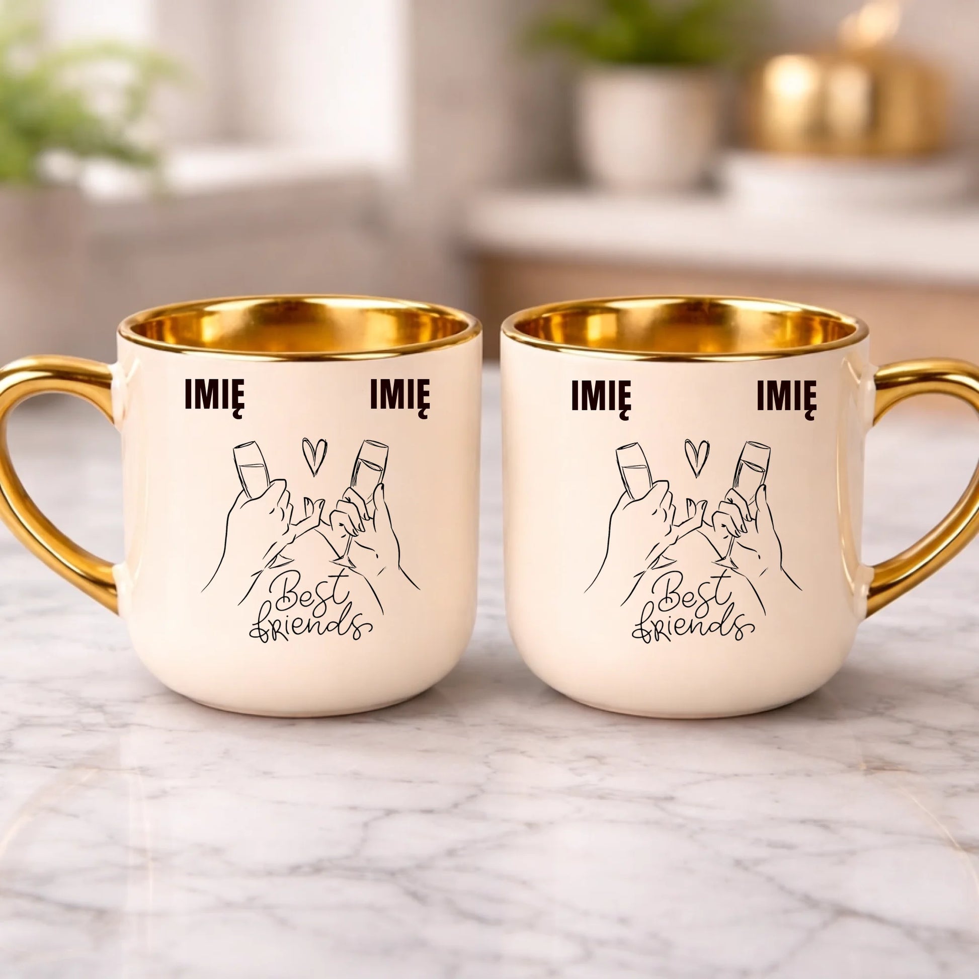 kubek z własnym nadrukiem 400ml personalizowane prezenty pl kremowy