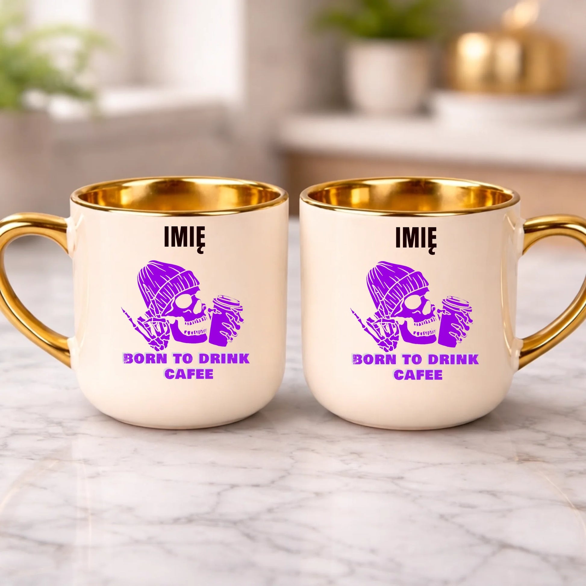 kubek z własnym nadrukiem 400ml personalizowane prezenty pl kremowy