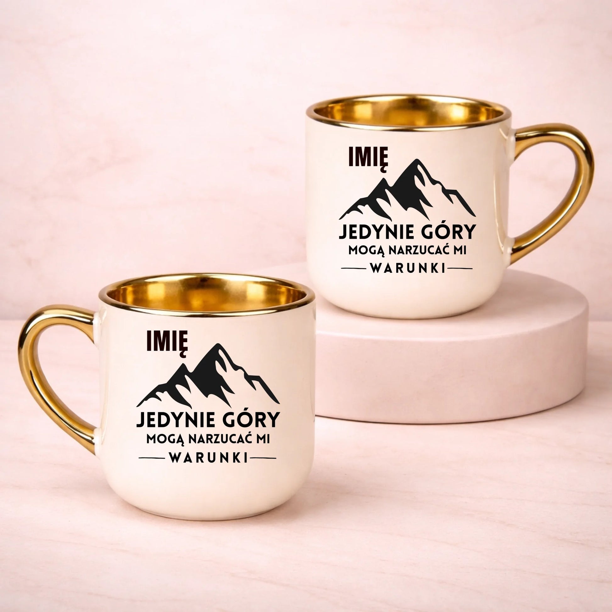 kubek z własnym nadrukiem 400ml personalizowane prezenty pl kremowy