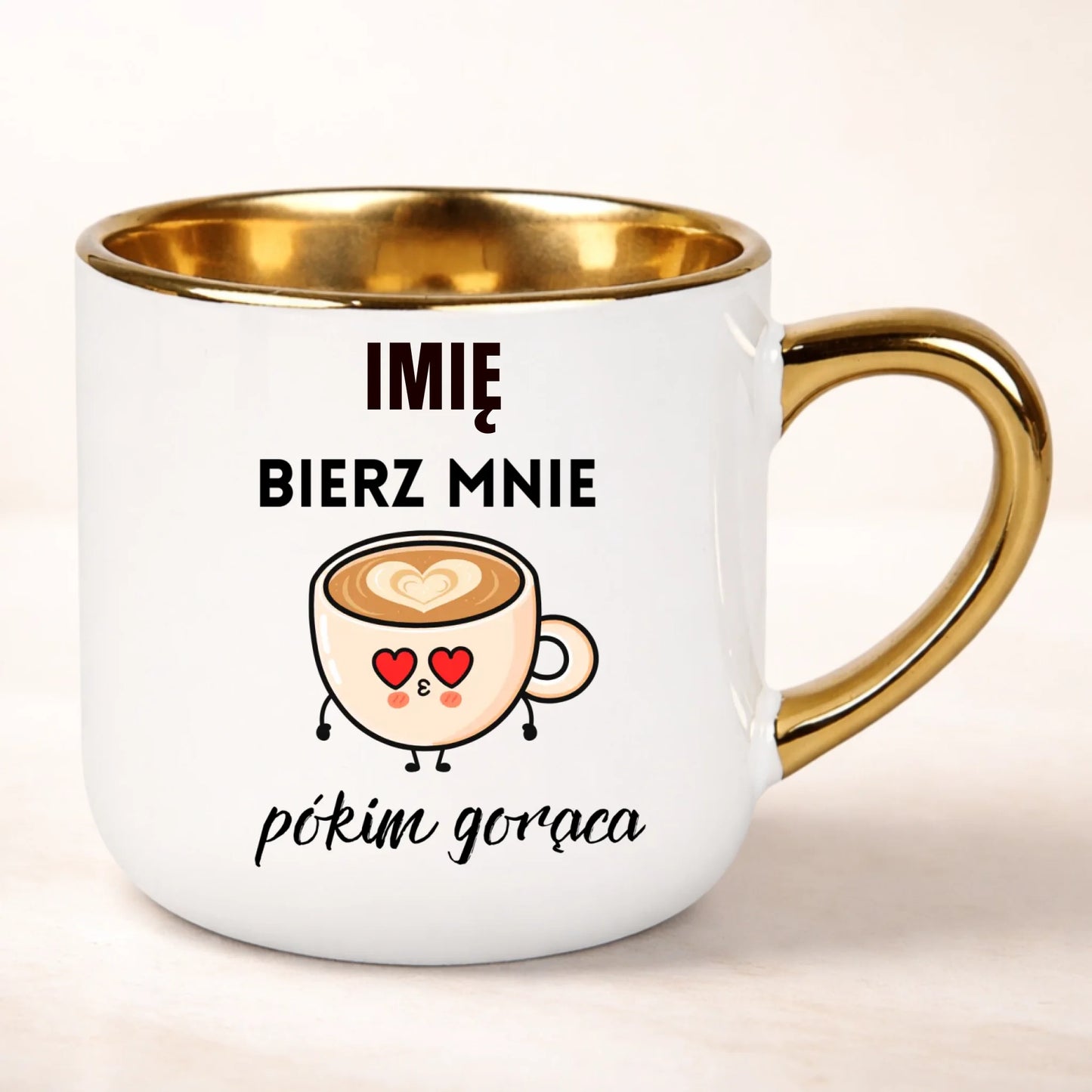 kubek personalizowany z nadrukiem 400ml biały