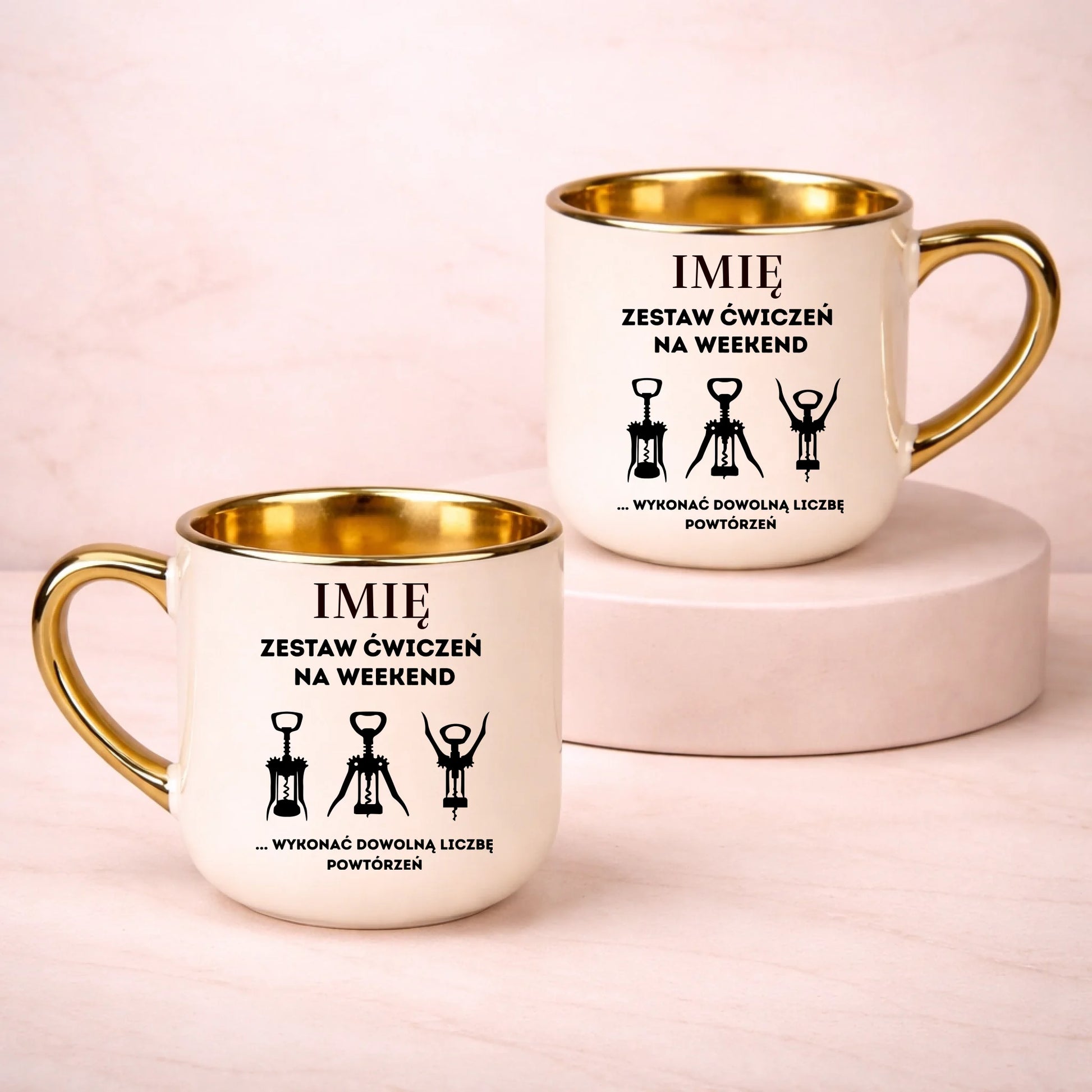 kubek z własnym nadrukiem 400ml personalizowane prezenty pl kremowy