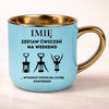 kubek personalizowany z nadrukiem 400ml niebieski