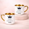 kubek z własnym nadrukiem 400ml personalizowane prezenty pl bialy