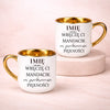 kubek z własnym nadrukiem 400ml personalizowane prezenty pl bialy