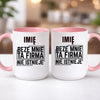 kubek z własnym nadrukiem 440ml personalizowane prezenty pl różowy