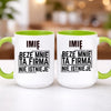 kubek z własnym nadrukiem 440ml personalizowane prezenty pl zielony