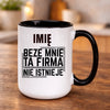 kubek z własnym nadrukiem 440ml personalizowane prezenty pl czarny