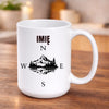 kubek z własnym nadrukiem 440ml personalizowane prezenty pl bialy