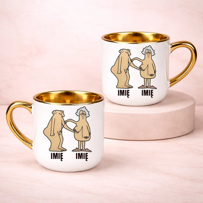 kubek z własnym nadrukiem 400ml personalizowane prezenty pl bialy