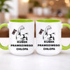kubek z własnym nadrukiem 440ml personalizowane prezenty pl zielony
