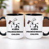 kubek z własnym nadrukiem 440ml personalizowane prezenty pl czarny