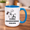 kubek z własnym nadrukiem 440ml personalizowane prezenty pl niebieski