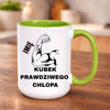 kubek z własnym nadrukiem 440ml personalizowane prezenty pl zielony