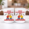 kubek z własnym nadrukiem 440ml personalizowane prezenty pl bialy