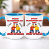 kubek z własnym nadrukiem 440ml personalizowane prezenty pl niebieski