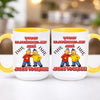kubek z własnym nadrukiem 440ml personalizowane prezenty pl żółty