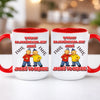 kubek z własnym nadrukiem 440ml personalizowane prezenty pl czerwony