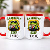 kubek z własnym nadrukiem 440ml personalizowane prezenty pl czerwony