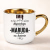 kubek personalizowany z nadrukiem 400ml biały