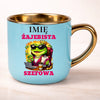 kubek personalizowany z nadrukiem 400ml niebieski