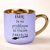 kubek personalizowany z nadrukiem 400ml fioletowy