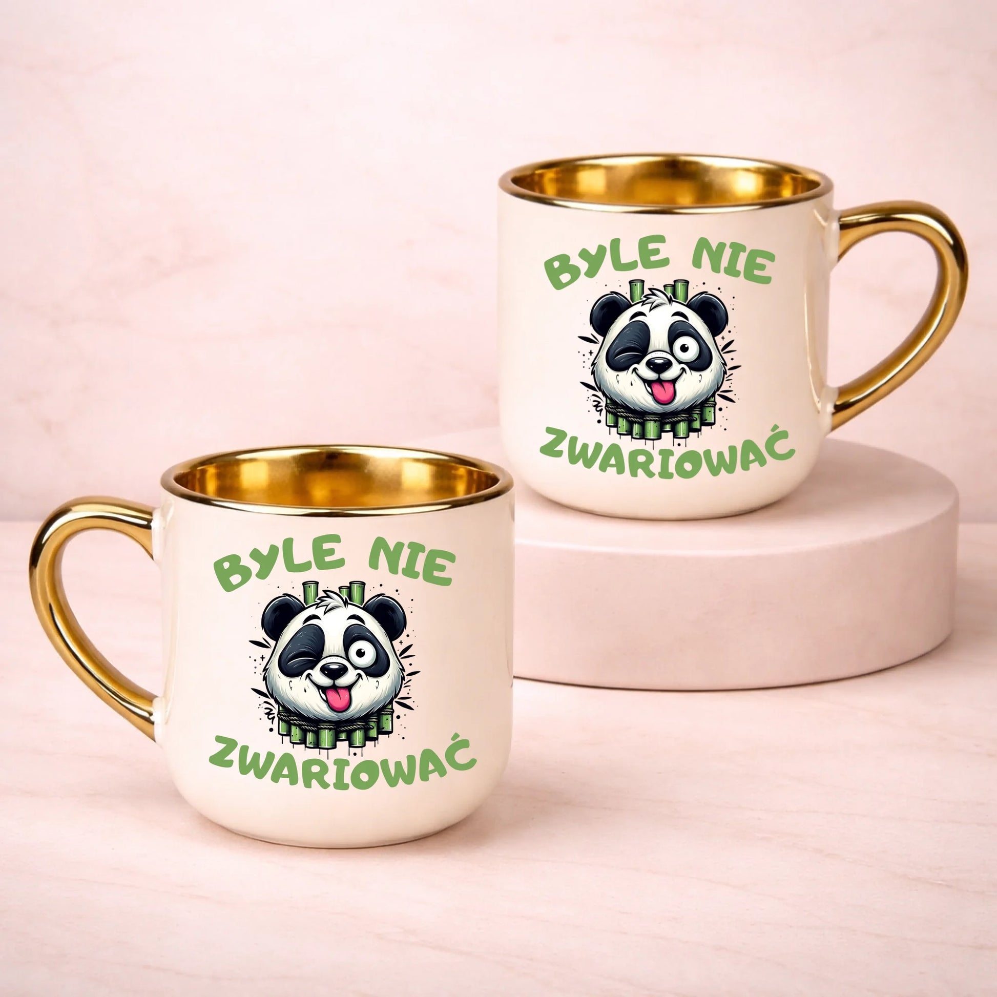 kubek z własnym nadrukiem 400ml personalizowane prezenty pl kremowy