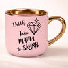 kubek personalizowany z nadrukiem 400ml rozowy